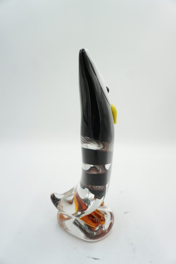 SZKLANA FIGURKA STYL MURANO SOWA MĄDROŚĆ