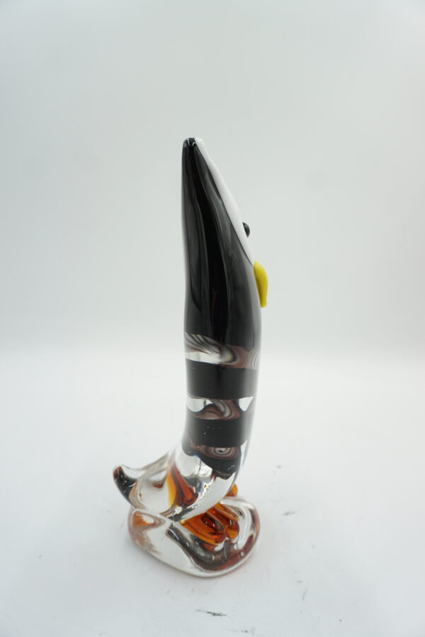 SZKLANA FIGURKA STYL MURANO SOWA MĄDROŚĆ