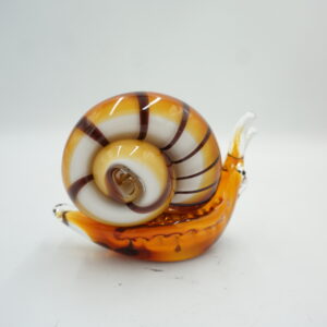 SZKLANA FIGURKA STYL MURANO ŚLIMAK