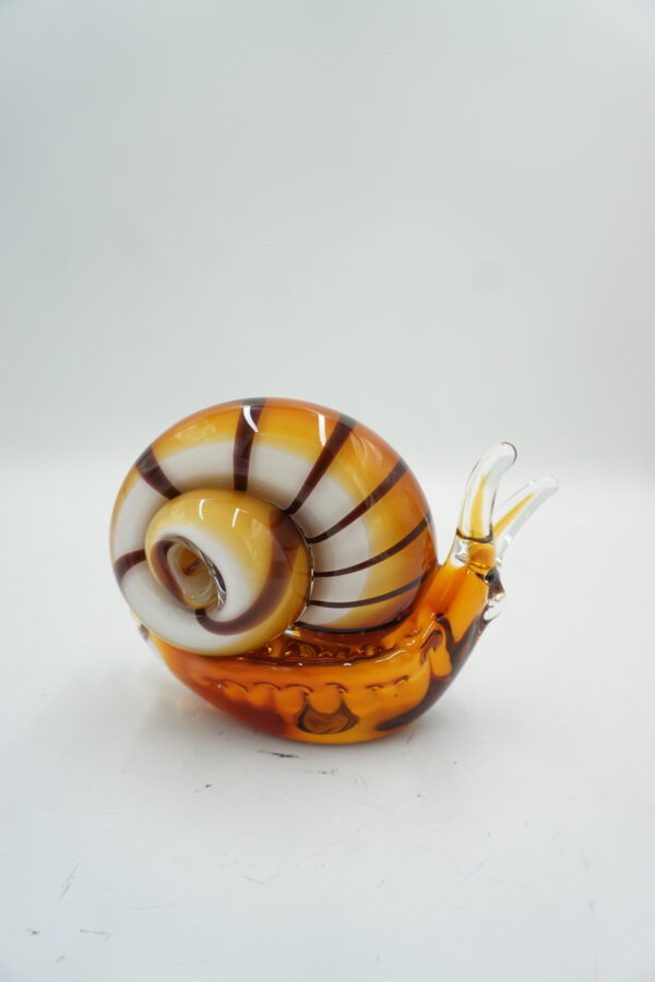 SZKLANA FIGURKA STYL MURANO ŚLIMAK