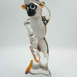 MAŁPA SZKLANA FIGURA SZKŁO STYL MURANO