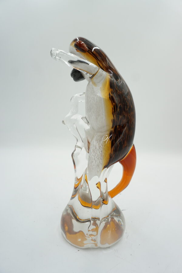 MAŁPA SZKLANA FIGURA SZKŁO STYL MURANO