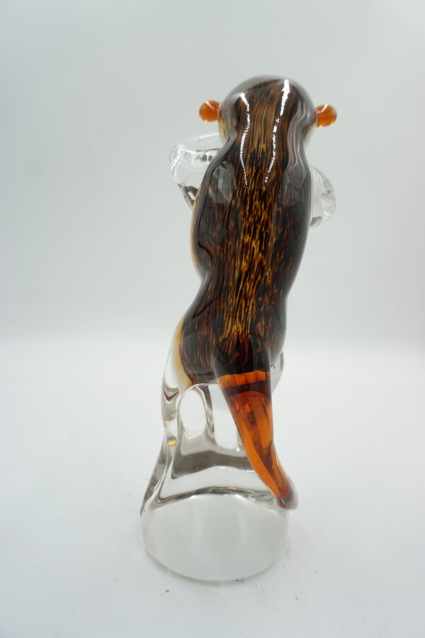 MAŁPA SZKLANA FIGURA SZKŁO STYL MURANO