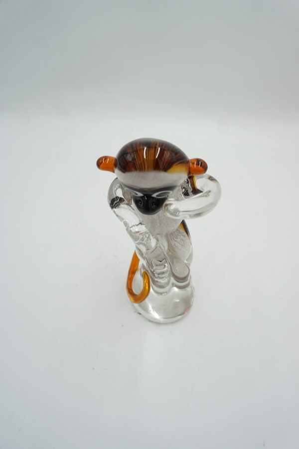 MAŁPA SZKLANA FIGURA SZKŁO STYL MURANO