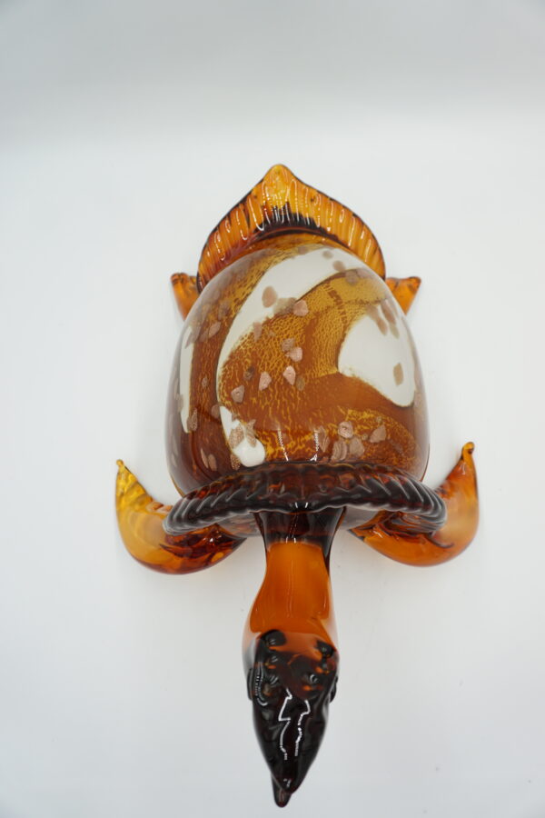 SZKŁO W STYLU MURANO, DUŻA FIGURA ŻÓŁW