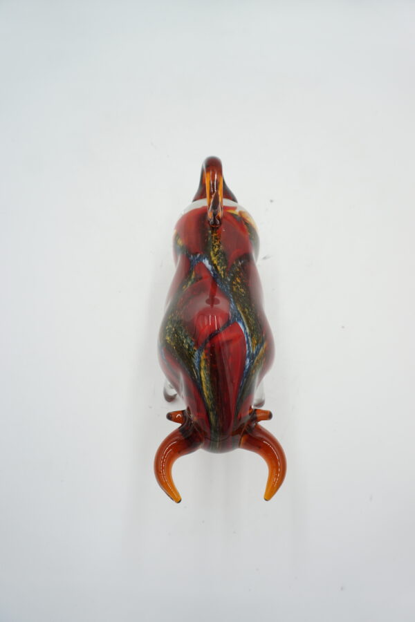 SZKLANA FIGURA STYL MURANO, BYK SYMBOL SIŁY GIEŁDA HOSSA