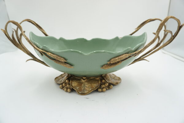 CUDNA PATERA PORCELANA Z BRĄZEM