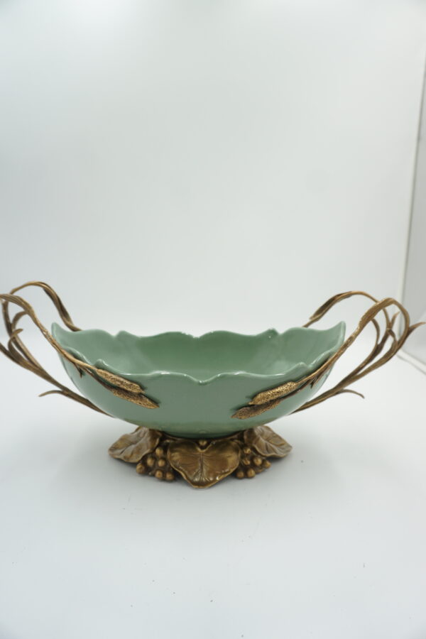 CUDNA PATERA PORCELANA Z BRĄZEM