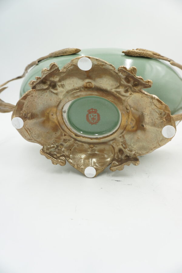 CUDNA PATERA PORCELANA Z BRĄZEM