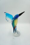 SZKLANA FIGURA STYL MURANO, KOLOROWY PTASZEK ZIMORODEK