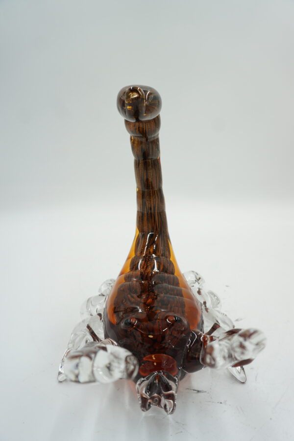 SZKLANA FIGURA STYL MURANO, SKORPION
