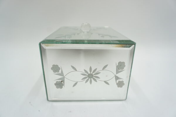 SZKLANA SZKATUŁKA NA BIŻUTERIĘ