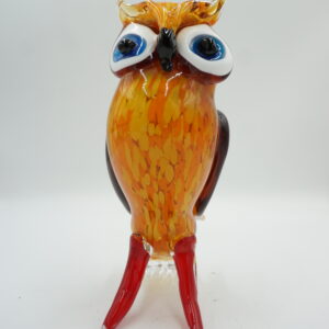 SZKŁO W STYLU MURANO, FIGURA SOWA