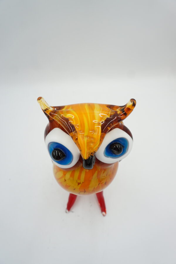 SZKŁO W STYLU MURANO, FIGURA SOWA