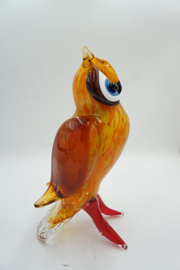 SZKŁO W STYLU MURANO, FIGURA SOWA