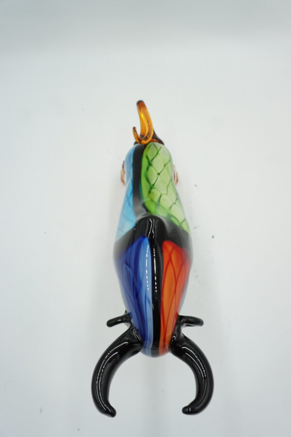 SZKLANA FIGURA STYL MURANO, BYK SYMBOL SIŁY GIEŁDA HOSSA