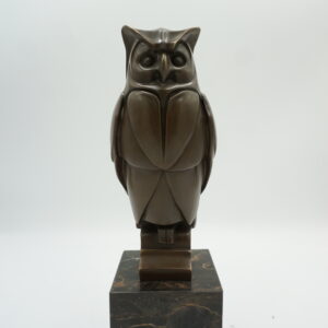 FIGURA Z BRĄZU SOWA NA SYMBOL MĄDROŚCI