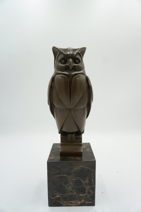 FIGURA Z BRĄZU SOWA NA SYMBOL MĄDROŚCI