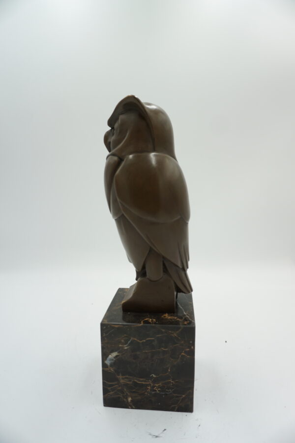 FIGURA Z BRĄZU SOWA NA SYMBOL MĄDROŚCI