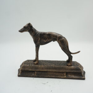 ŻELIWNA FIGURKA PIES CHART PIES GOŃCZY