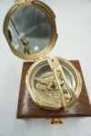 MOSIĘŻNY OKRĄGŁY KOMPAS + DREWNIANE ETUI