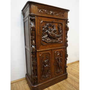 SEKRETERA SEKRETARZYK MYŚLIWSKI STARY RZEŹBY ŻYWYCH ZWIERZĄT BAREK