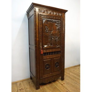 STARA BOGATO RZEŹBIONA BIELIŹNIARKA BRETOŃSKA FRANCJA