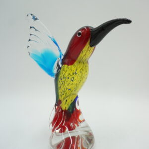 SZKLANA FIGURA PTAK ZIMORODEK STYL MURANO
