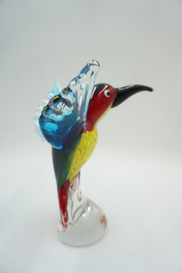 SZKLANA FIGURA PTAK ZIMORODEK STYL MURANO