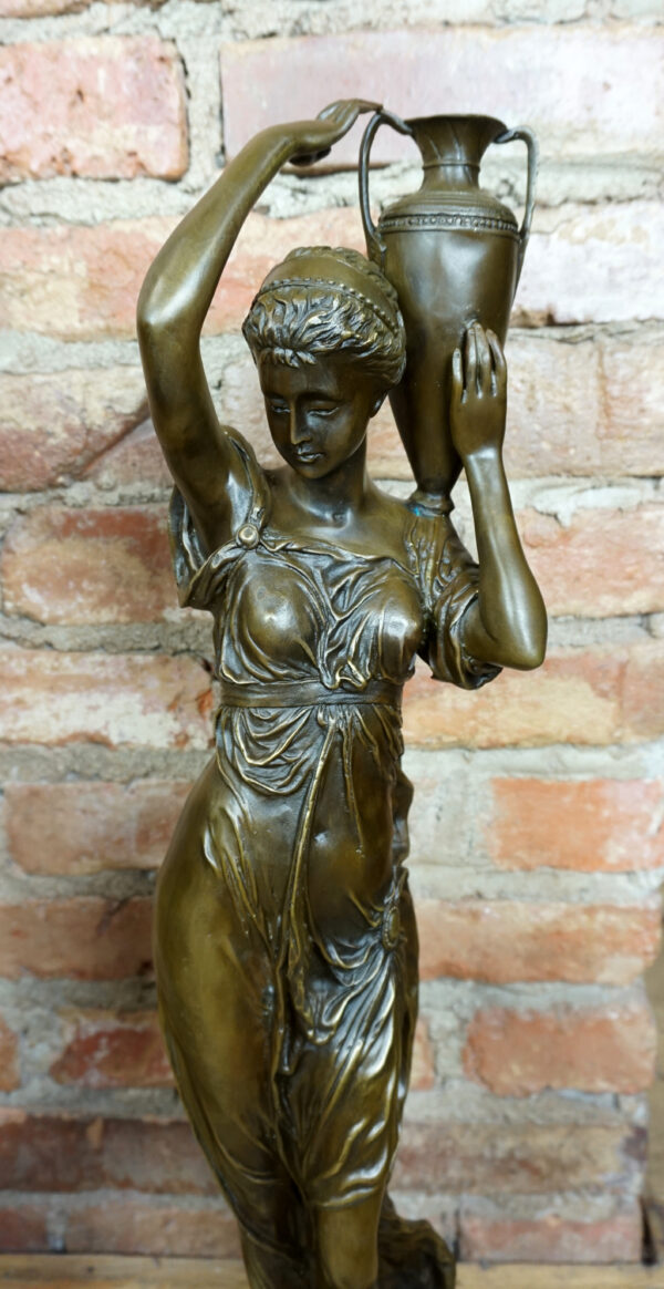 KOBIETY Z DZBANAMI DUŻE FIGURY Z BRĄZU PARA BOGINIE wys 70cm