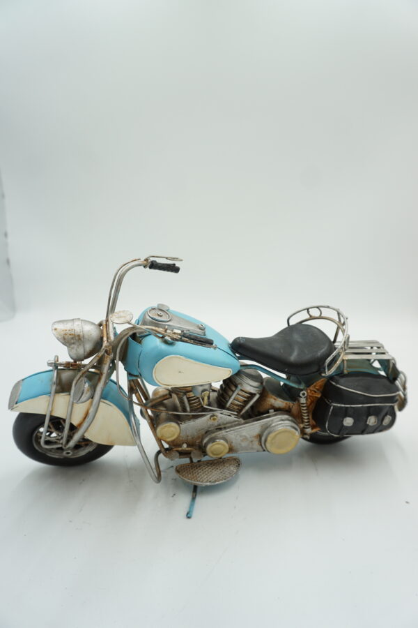 METALOWY MODEL NIEBIESKI MOTOR KOLEKCJONERSKI PREZENT.