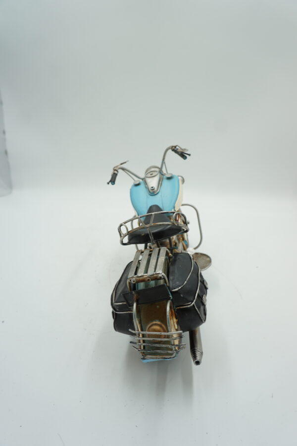 METALOWY MODEL NIEBIESKI MOTOR KOLEKCJONERSKI PREZENT.