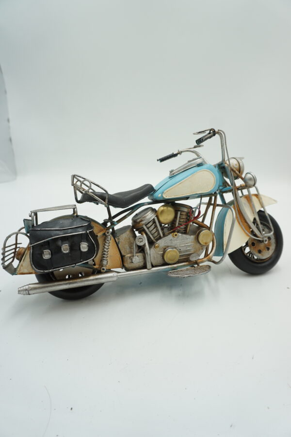 METALOWY MODEL NIEBIESKI MOTOR KOLEKCJONERSKI PREZENT.