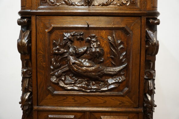 SEKRETERA SEKRETARZYK MYŚLIWSKI STARY RZEŹBY ŻYWYCH ZWIERZĄT BAREK