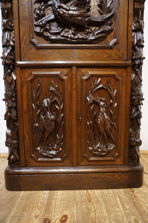 SEKRETERA SEKRETARZYK MYŚLIWSKI STARY RZEŹBY ŻYWYCH ZWIERZĄT BAREK