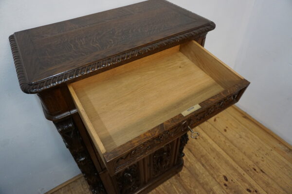 SEKRETERA SEKRETARZYK MYŚLIWSKI STARY RZEŹBY ŻYWYCH ZWIERZĄT BAREK