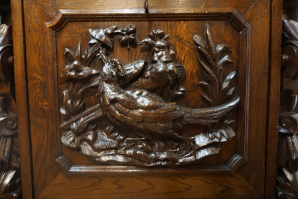 SEKRETERA SEKRETARZYK MYŚLIWSKI STARY RZEŹBY ŻYWYCH ZWIERZĄT BAREK