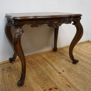 NIESAMOWITA FORMA STÓŁ STOLIK GABINETOWY LUDWIK GIĘTE NOGI MOZAIKA FRANCJA