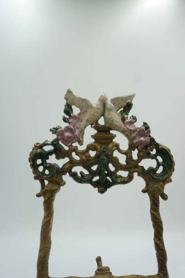 STYLOWA ŻELIWNA SZTALUGA PTASZKI GOŁĘBIE