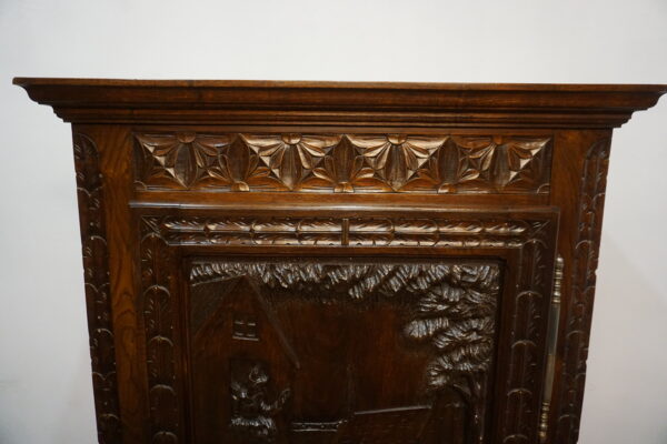 STARA BOGATO RZEŹBIONA BIELIŹNIARKA BRETOŃSKA FRANCJA