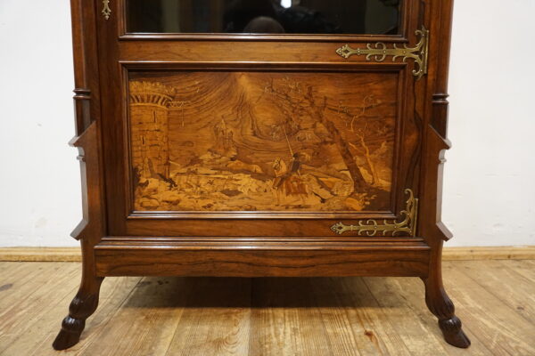 WITRYNA NEOGOTYCKA Z INTARSJĄ PALISANDER FRANCJA 1850r -1870r