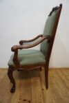 STARY DOSTOJNY FOTEL DO BIURKA RZEŻBIONY GŁOWY NA LWICH ŁAPACH SPRĘŻYNY