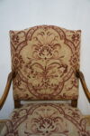DOSTOJNY DUŻY FOTEL RZEŻBIONY GOBELIN KOPYTA