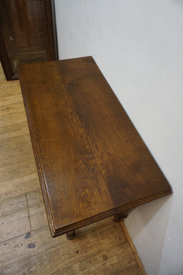 STARA DĘBOWA KONSOLA PRZYŚCIENNA LITY DĄB