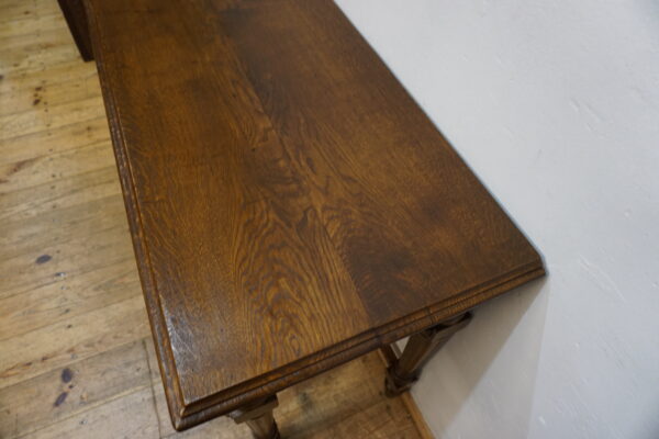 STARA DĘBOWA KONSOLA PRZYŚCIENNA LITY DĄB