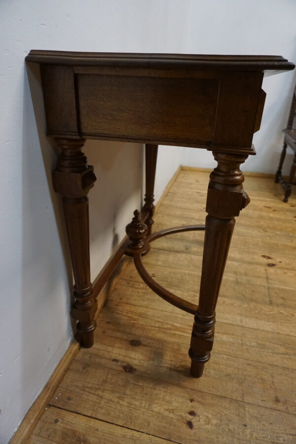 STARA DĘBOWA KONSOLA PRZYŚCIENNA LITY DĄB