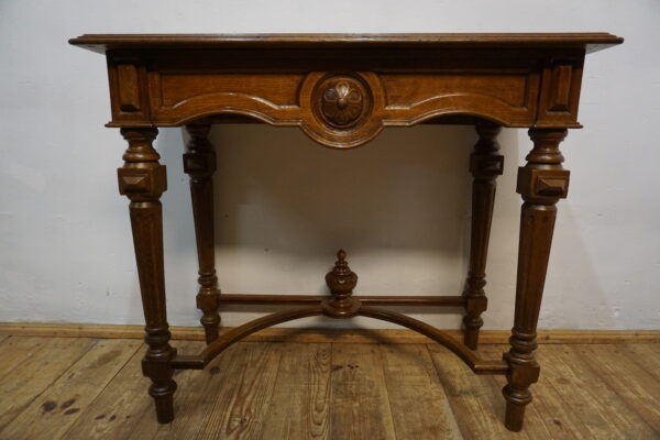 STARA DĘBOWA KONSOLA PRZYŚCIENNA LITY DĄB