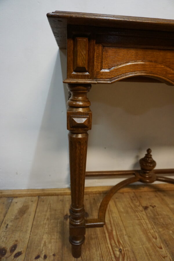 STARA DĘBOWA KONSOLA PRZYŚCIENNA LITY DĄB