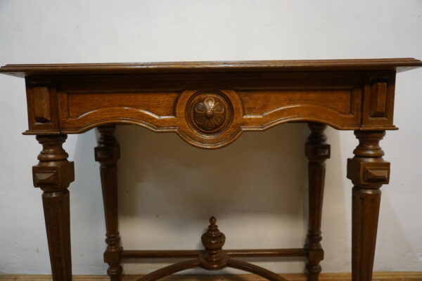 STARA DĘBOWA KONSOLA PRZYŚCIENNA LITY DĄB