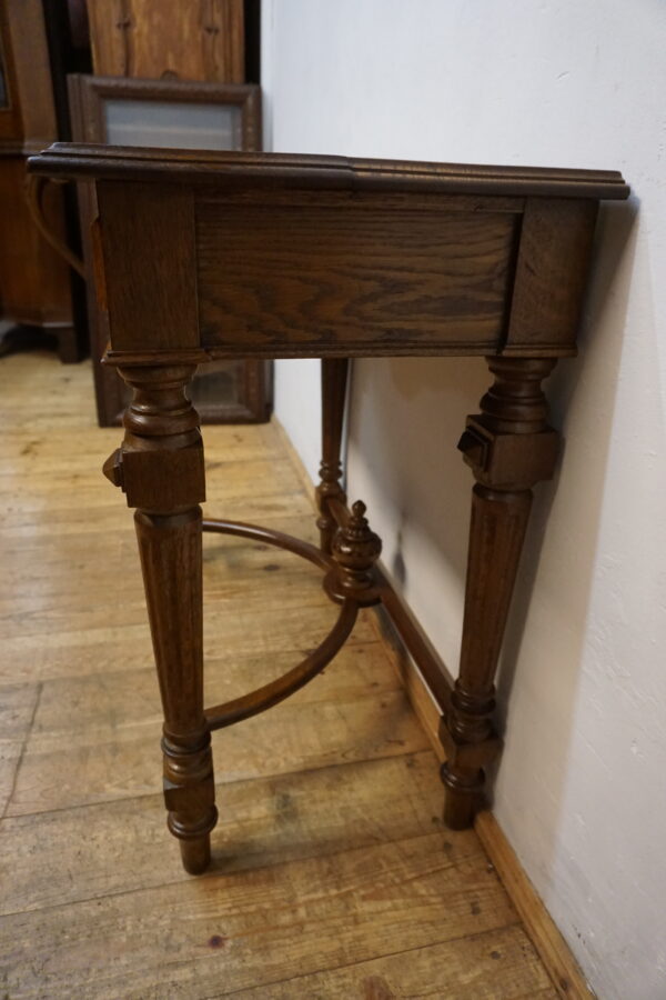 STARA DĘBOWA KONSOLA PRZYŚCIENNA LITY DĄB